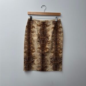 Animal Print Pencil Skirt